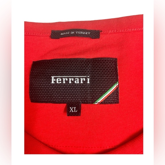 Authentic Scuderia Ferrari Unisex Long Sleeve Red T-Shirt Size XL - Picture 9 of 10